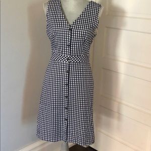 NWOT J. Crew gingham button up dress